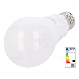 LED lamp | warm white | E27 | 230VAC | 1521lm | P: 14W | 2700K | CRImin: 80