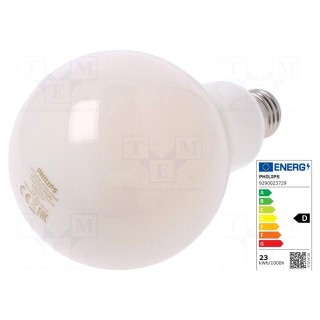 LED lamp | warm white | E27 | 230VAC | 3452lm | P: 23W | 2700K | CRImin: 80