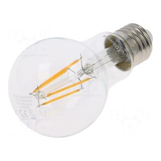LED lamp | warm white | E27 | 230VAC | 470lm | 4.5W | 270° | 2700K