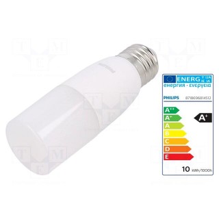 LED lamp | warm white | E27 | 230VAC | 950lm | P: 9.5W | 240° | 3000K