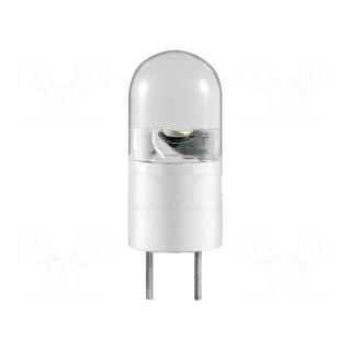 LED lamp | warm white | G4 | 12VDC | 12VAC | 10lm | P: 0.3W | 120° | 2700K