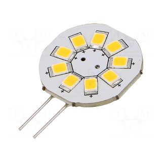LED lamp | warm white | G4 | 12VDC | 12VAC | 120lm | 1.5W | 140° | 2800K