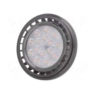 LED lamp | warm white | G53 | 12VDC | 1100lm | 12.5W | 40° | 3000K