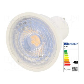 LED lamp | warm white | GU10 | 220/240VAC | 480lm | P: 6.5W | 38° | 3000K