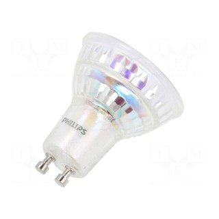LED lamp | warm white | GU10 | 230VAC | 355lm | P: 4.6W | 36° | 2700K