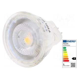 LED lamp | warm white | GU4 | 12VAC | 184lm | P: 2.3W | 36° | 2700K