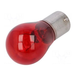 Filament lamp: automotive | BA15S | red | 12V | 21W | VISIONPRO
