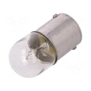 Filament lamp: automotive | BA15S SCC | transparent | 12V | 5W | LLB
