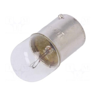 Filament lamp: automotive | BA15S SCC | transparent | 24V | 10W | LLB
