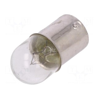 Filament lamp: automotive | BA15S SCC | transparent | 24V | 5W | LLB