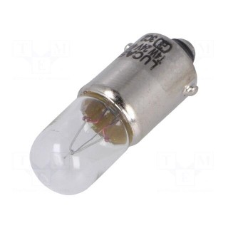 Filament lamp: automotive | BA9S MCC | transparent | 24V | 4W | LLB