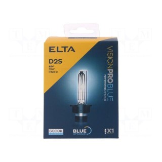 Filament lamp: automotive | P32d-2 | blue | 85V | 35W | VISIONPRO BLUE