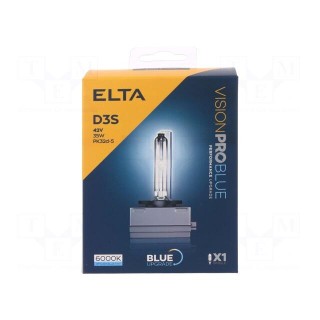 Filament lamp: automotive | PK32d-5 | blue | 42V | 35W | VISIONPRO BLUE
