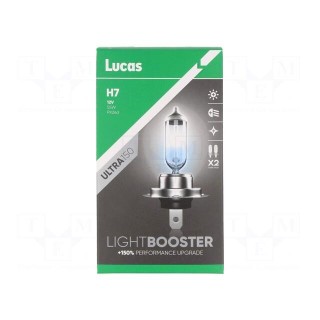 Filament lamp: automotive | PX26d | white-blue | 12V | 55W | +150%