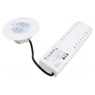 Lamp: LED emergency luminaire | RoundTech | IP44 | white | 0.3W | 150lm