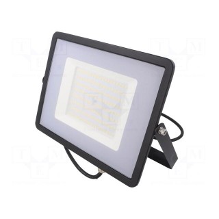 Lamp: LED flood light | 220/240VAC | 100W | neutral white | 100° | IP65