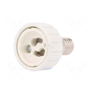 Lampholder: adapter | Body: white | Ø: 34mm | L: 54mm | for lamp