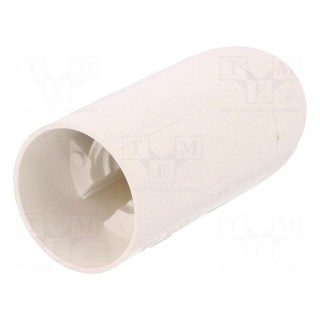 Lampholder: for lamp | E14 | Body: white | Ø: 26mm | Mat: thermoplastic