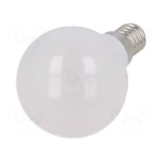 LED lamp | cool white | E14 | 230VAC | 470lm | P: 4.5W | 180° | 6500K