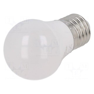LED lamp | neutral white | E27 | 230VAC | 470lm | P: 4.5W | 180° | 4000K