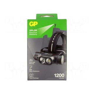 Torch: LED headtorch | 40lm,150lm,500lm,800lm | IPX8 | XPLOR
