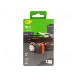 Torch: LED headtorch | 5lm,40lm,170lm,300lm | IPX6 | XPLOR