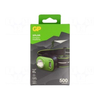 Torch: LED headtorch | 5lm,60lm,200lm,500lm | IPX6 | XPLOR