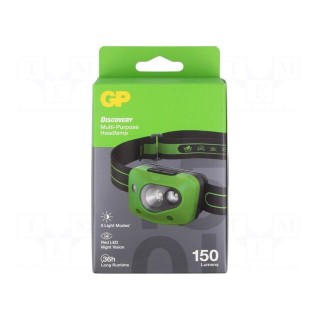 Torch: LED headtorch | waterproof | 35lm,150lm | IPX4