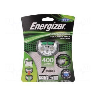 Torch: LED headtorch | waterproof | 4h | 400lm | Colour: green