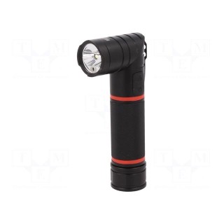 Torch: LED | L: 152mm | 100÷310lm | Ø: 30mm | black | IP54
