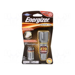 Torch: LED | waterproof | 2.5h | 250lm | set of batteries