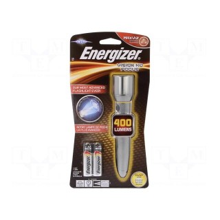 Torch: LED | waterproof | 4h | 400lm | set of batteries