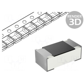 Resistor: thick film; SMD; 0402; 160kΩ; 100mW; ±1%; -55÷155°C