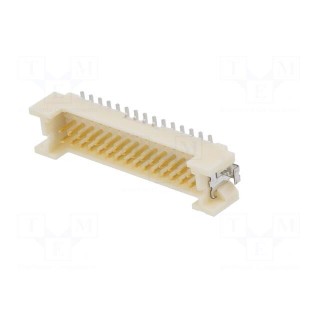 Socket | wire-board | male | DF13 | 1.25mm | PIN: 30 | SMT | on PCBs