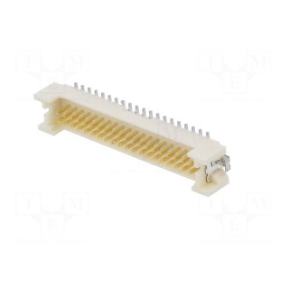 Socket | wire-board | male | DF13 | 1.25mm | PIN: 40 | SMT | on PCBs