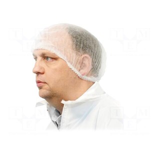 Hair nets | 530mm | 1000pcs | Features: disposable | white