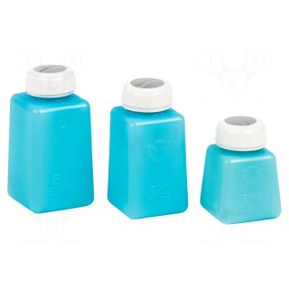 Tool: dosing bottles | blue (bright) | polyetylene | 110ml | ESD
