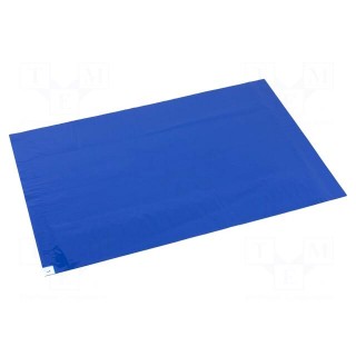Contamination control mat | self-adhesive | L: 900mm | W: 600mm | blue