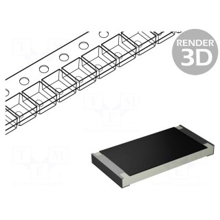 Resistor: thick film; high power; SMD; 2512; 220Ω; 2W; ±5%