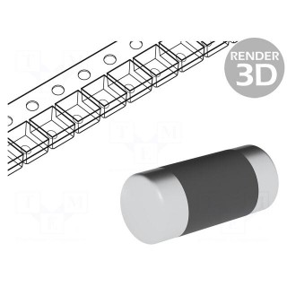 Resistor: thin film | SMD | 0207 MELF | 180Ω | 400mW | ±1% | Ø2.2x5.8mm