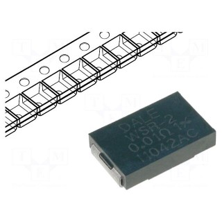 Resistor: thin film (Nichrome) | SMD | 4527 | 10mΩ | 2W | ±1%