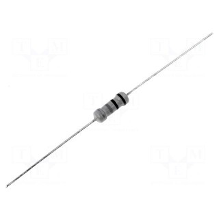 Resistor: carbon film | THT | 180Ω | 0.5W | ±5% | Ø3x9mm | axial