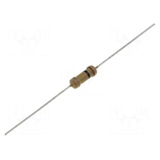 Resistor: carbon film | THT | 1.2Ω | 1W | ±5% | Ø3.2x9mm | axial