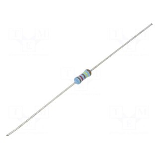 Resistor: thin film | THT | 1.21MΩ | 600mW | ±1% | Ø2.5x6.5mm | 50ppm/°C