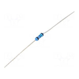 Resistor: thin film | THT | 15Ω | 600mW | ±1% | Ø2.5x6.5mm | 50ppm/°C