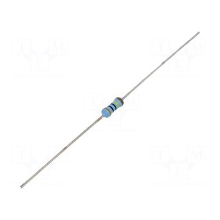 Resistor: thin film | THT | 3MΩ | 600mW | ±1% | Ø2.5x6.5mm | 50ppm/°C