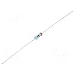 Resistor: thin film | THT | 4.7MΩ | 600mW | ±1% | Ø2.5x6.5mm | 50ppm/°C