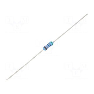 Resistor: thin film | THT | 510kΩ | 600mW | ±1% | Ø2.5x6.5mm | 50ppm/°C