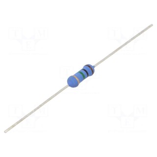 Resistor: metal oxide | 1MΩ | 1W | ±5% | Ø3.5x10mm | -55÷155°C