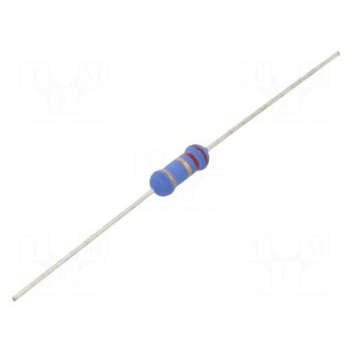 Resistor: metal oxide | 2.2Ω | 1W | ±5% | Ø3.5x10mm | -55÷155°C
